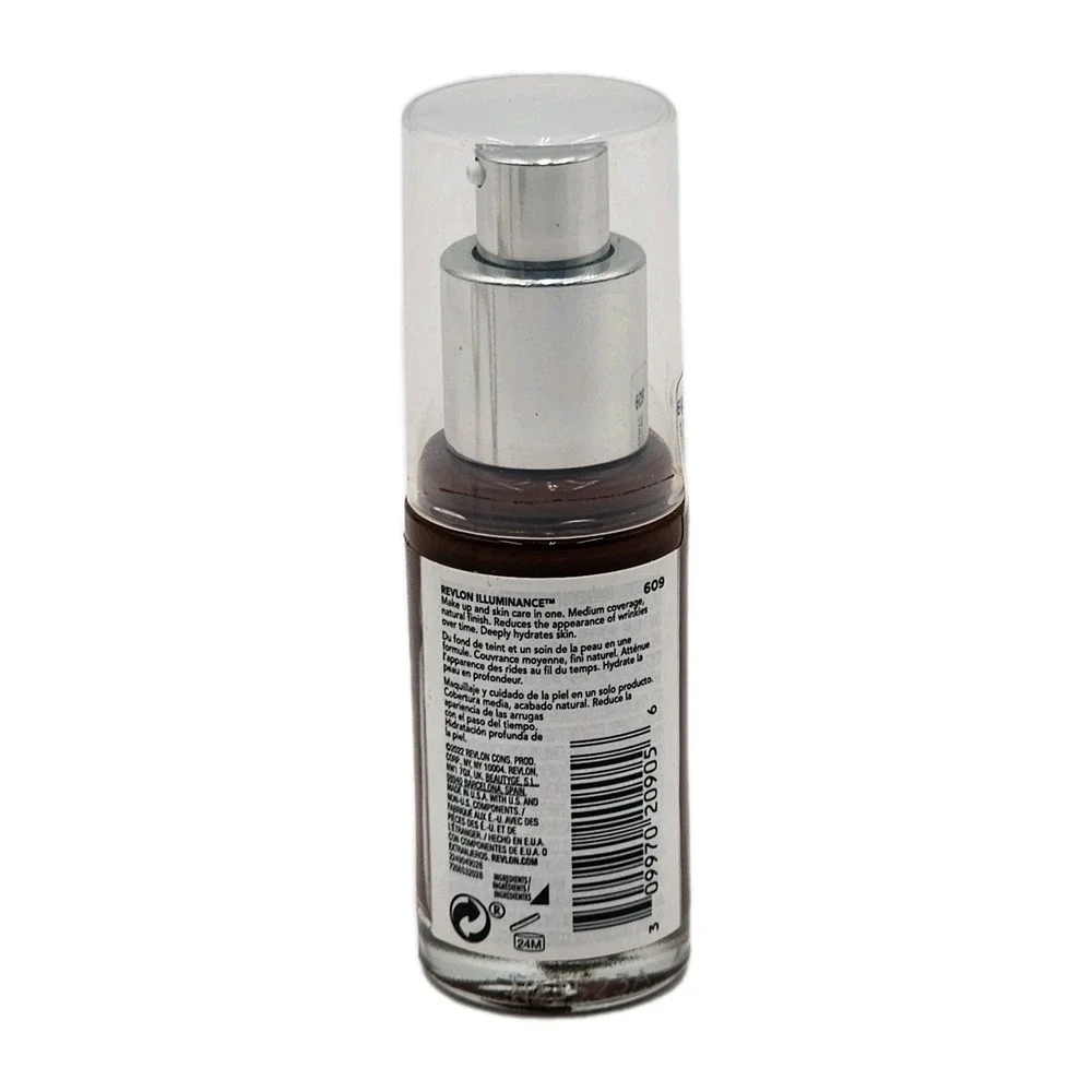Revlon Illuminance Skin Caring Liquid‎ Foundation Makeup Sienna 609 New Sealed